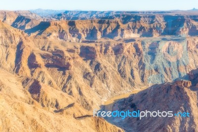 Fish Canyon In Southern Namibia Stock Photo