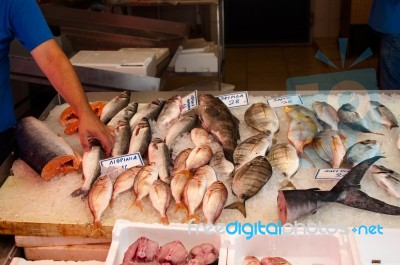 Fish Market Stock Photo