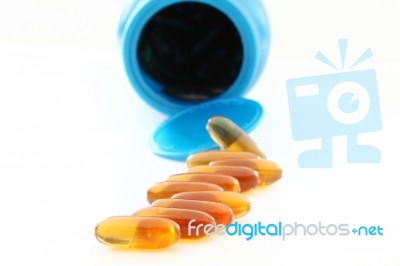 Fish Oil Stock Photo