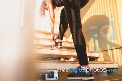 Fitness Workout And Healthy Nutrition Concept Stock Photo