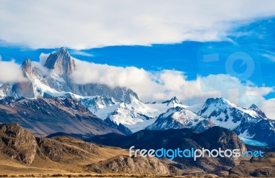 Fitz Roy Mountain, El Chalten, Patagonia, Glaciers National Park… Stock Photo Fitz Roy Mountain, El Chalten, Patagonia, Glaciers National Park… Stock Photo