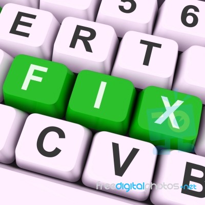 Fix Keys Shows Repair Fixing Or Mend Stock Image