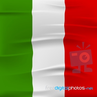 Flag Italy Indicates Nationality Patriot And Nation Stock Image