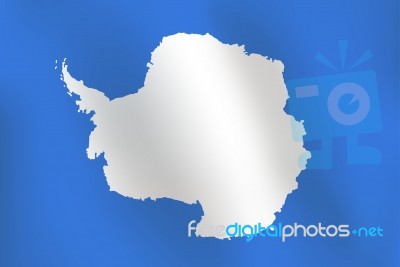 Flag Of Antarctica -  Illustration Stock Image
