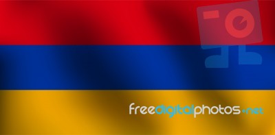 Flag Of Armenia -  Illustration Stock Image