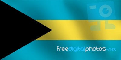 Flag Of Bahamas -  Illustration Stock Image