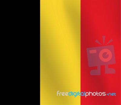 Flag Of Belgium -  Illustration Stock Image