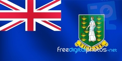 Flag Of British Virgin Island -  Illustration Stock Image