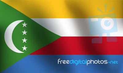Flag Of Comoros -  Illustration Stock Image