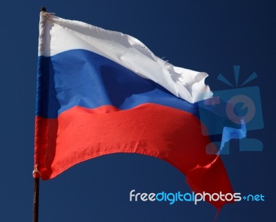 Flag Of Russia Stock Photo