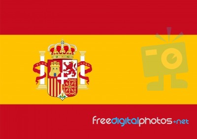 Flag Of Spain Stock Image