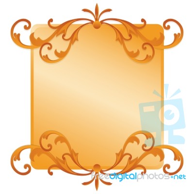 Floral Frame Stock Image