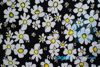 Floral Pattern Blackground Stock Photo