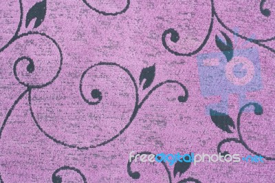 Floral Pattern Fabric Texture Background Stock Photo