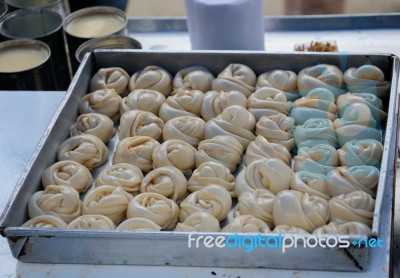 Flour Roti Placed In The Tray. For Sale Stock Photo