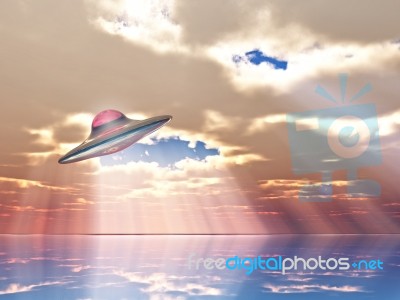 Flying Saucer Stock Image