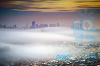 Foggy San Francisco Stock Photo