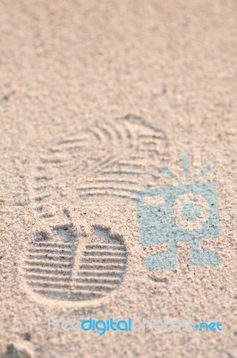 Foot Print Stock Photo
