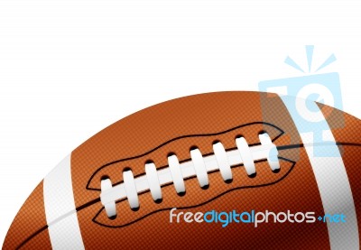 Football Close Up Stock Image