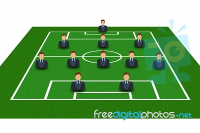 Football Field Stock Image