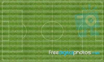 Football Pitch With Markings Stock Image