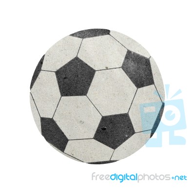 Football Recycled Paper Craft Stock Photo