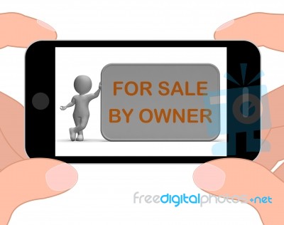 For Sale By Owner Phone Means Property Or Item Listing Stock Image