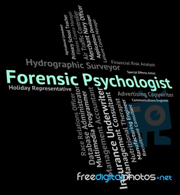 Forensic Psychologist Representing Clinician Occupation And Psychologists Stock Image