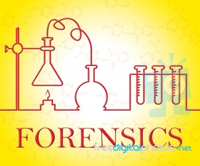 Forensics Research Indicates Equipment Apparatus And Test Stock Image