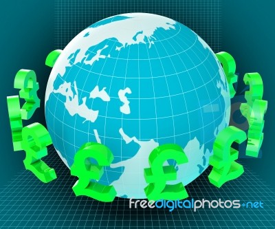 Forex Globe Represents Exchange Rate And Currency Stock Image