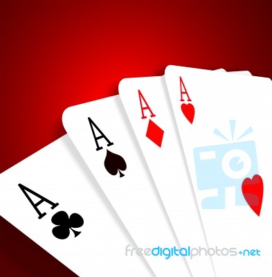 Four Aces Stock Image