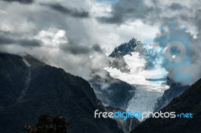 Fox Glacier Stock Photo