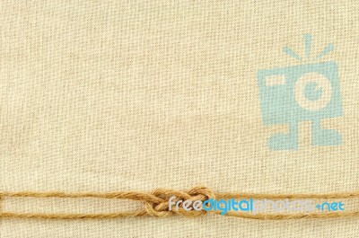 Frame Made Of Ropes Stock Photo