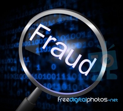 Fraud Magnifier Indicates Rip Off And Research Stock Image Fraud Magnifier Indicates Rip Off And Research Stock Image
