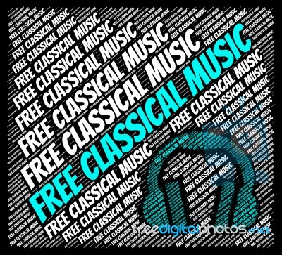 Free Classical Music Indicates For Nothing And Acoustic Stock Image