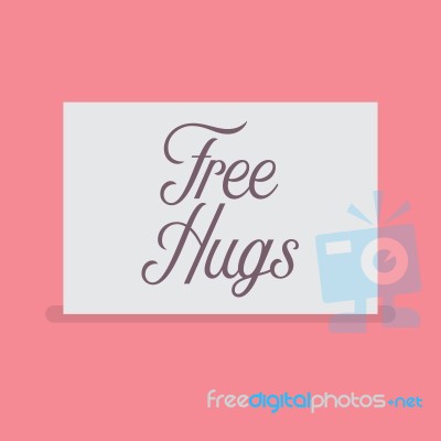 Free Hugs Sign Stock Image