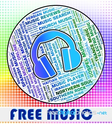 Free Music Shows With Our Compliments And Freebie Stock Image