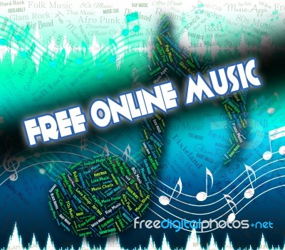 Free Online Music Shows Sound Track And Complimentary Stock Image