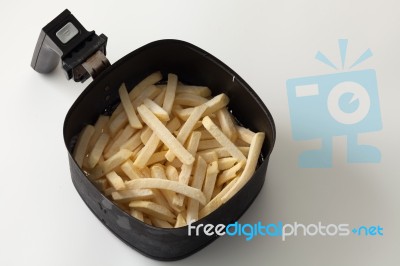 Freeze Fries French Close Up Flat Lay Stock Photo Freeze Fries French Close Up Flat Lay Stock Photo