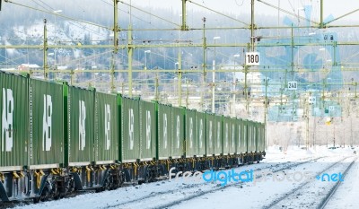 Freight Train Stock Photo