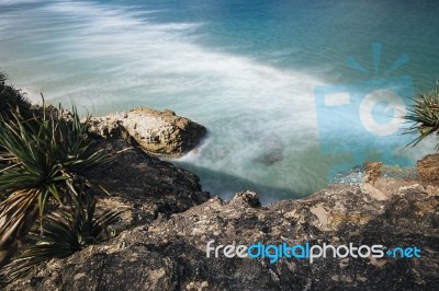 Frenchmans Beach On Stradbroke Island, Queensland Stock Photo