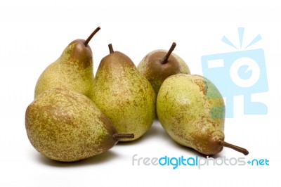 Fresh And Healthy Rock Pears Stock Photo