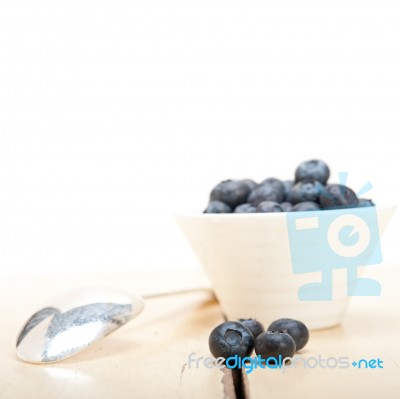 Fresh Blueberry Bowl Stock Photo
