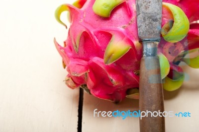 Fresh Dragon Fruit Stock Photo