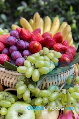 Fresh Fruit In Season Buffet Stock Photo