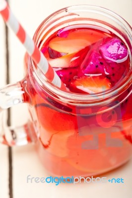 Fresh Fruit Punch Drink Stock Photo Fresh Fruit Punch Drink Stock Photo