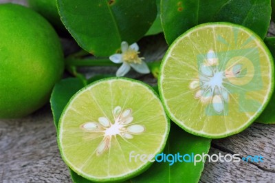 Fresh Limes Stock Photo