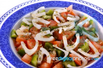 Fresh Made Salad Stock Photo