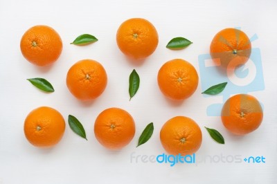 Fresh Orange Citrus Fruit Isolated Stock Photo