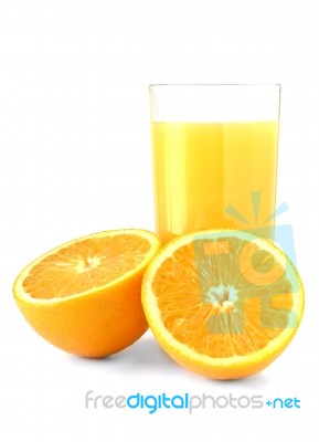 Fresh Orange Juice Stock Photo